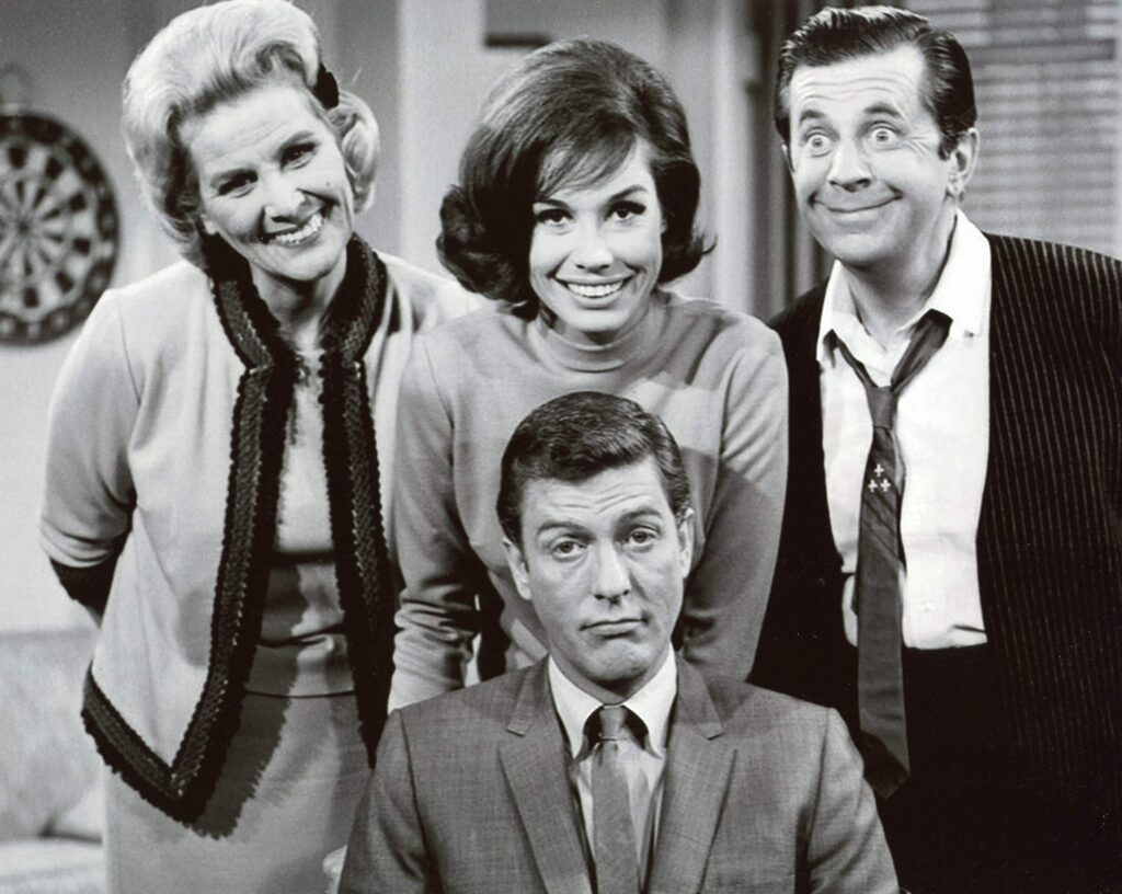 Dick Van Dyke in quartet – old clowns when they were young